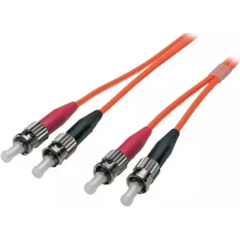 EFB Elektronik ECOFIBER Duplex Jumper ST-ST 62.5/125µm OM1 LSZH Orange 3.0mm 0.5m
