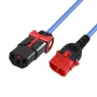 EFB Elektronik Maitinimo ilginimo laidas C14 – C13 180° Dual-Lock mėlynas 2 m