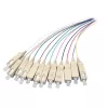 EFB Elektronik O1022.2 SC vienmodžio šviesolaidžio pigtailų rinkinys 9/125 µm OS2, 12 spalvų, 2 m