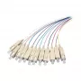 EFB Elektronik O1022.2 SC vienmodžio šviesolaidžio pigtailų rinkinys 9/125 µm OS2, 12 spalvų, 2 m