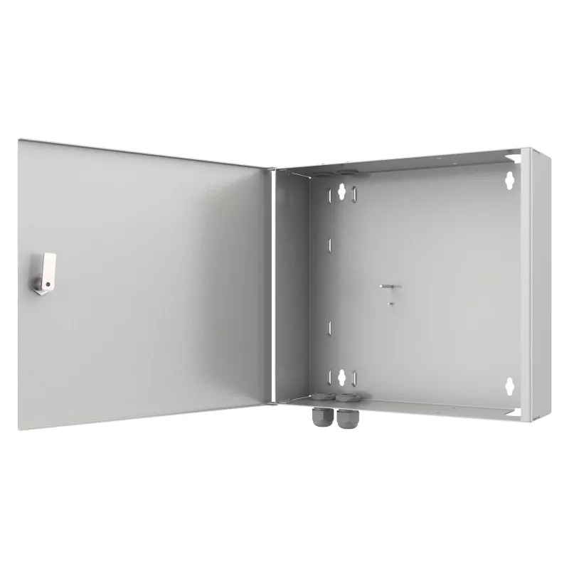 EFB Mini sieninis korpusas 5 moduliams 290x320x88mm, šviesiai pilkas (RAL 7035), IP30, su spyna