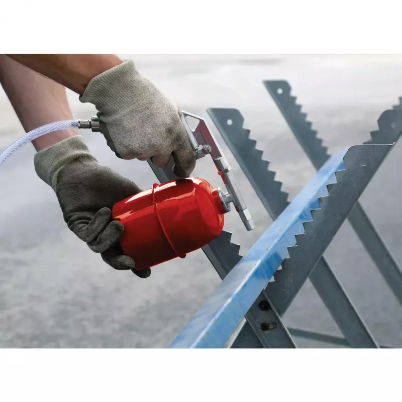Einhell 4132776 Pneumatinių įrankių rinkinys, 5 dalių su pūtimo pistoletu, padangų pripūtimo siurbliu, dažymo pistoletu, dugno purškimo pistoletu ir 4 m spirale žarna