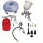 Einhell 4132776 Pneumatinių įrankių rinkinys, 5 dalių su pūtimo pistoletu, padangų pripūtimo siurbliu, dažymo pistoletu, dugno purškimo pistoletu ir 4 m spirale žarna