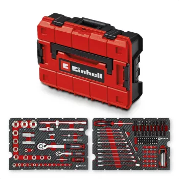 Einhell E-Case 201-Piece Mechanics Tool Set (Chrome Vanadium Steel, Stackable) (370513)