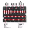 Einhell E-Case 92 dalių dirbtuvių įrankių rinkinys (370514) – chromo-vanadžio plienas, juoda/raudona