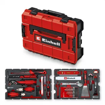 EINHELL-KWB E-Case Renovation Tool Kit, 78 dalių (Juoda/Raudona)