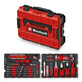 EINHELL-KWB E-Case Tool Case Moving, 79 dalių (juoda/raudona)