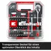 EINHELL-KWB Lizdų ir antgalių rinkinys 1/4 colio 37 dalių L-CASE dėkle