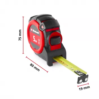 EINHELL-KWB Ruletė, 5 m (Juoda/Raudona)