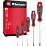 Einhell atsuktuvų rinkinys PZ, 5 dalių (Raudona/Juoda, ergonomiškos dviejų komponentų rankenos)
