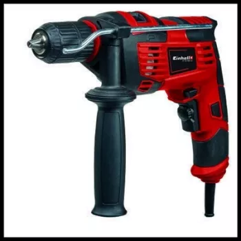 Einhell TC-ID 720/1 E Gręžtuvas su smūgio funkcija, 720 W, 2800 RPM, greito užveržimo griebtuvas, juodas/raudonas