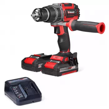 Einhell TP-CD 18/70 Li-i BL belaidis smūginis gręžtuvas – 18V bešepetėlis, 70 Nm, 2 greičiai, 2x4.0Ah Li-Ion komplektas