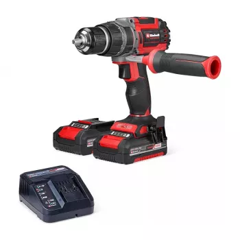 Einhell TP-CD 18/70 Li-i BL belaidis smūginis gręžtuvas – 18V bešepetėlis, 70 Nm, 2 greičiai, 2x4.0Ah Li-Ion komplektas