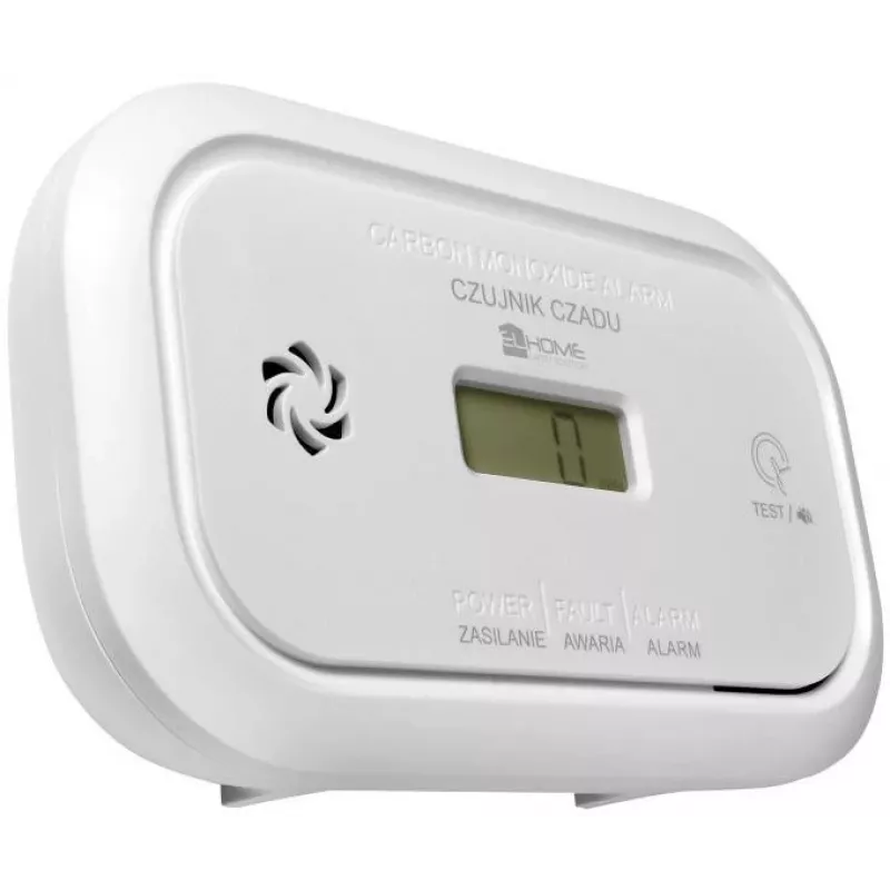 EL-HOME CD-17A2v2300/B anglies monoksido detektorius su LCD ekranu ir 9V atsargine baterija