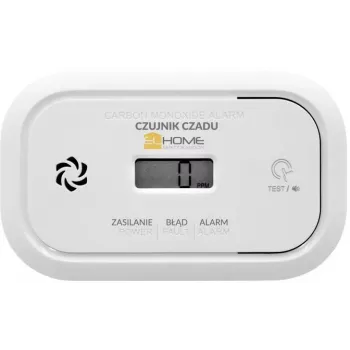 EL-HOME CD-17A2v2300/B anglies monoksido detektorius su LCD ekranu ir 9V atsargine baterija