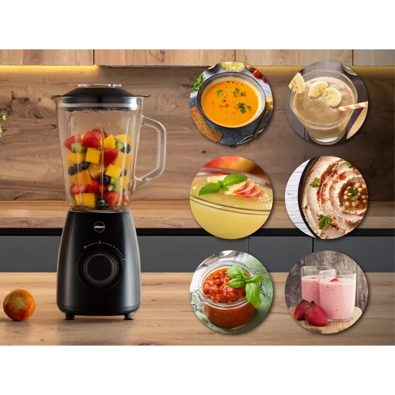 ELDOM BK6 NOXAR Cup Blender 500W Juodas 2x600ml Tritan buteliai Pulse