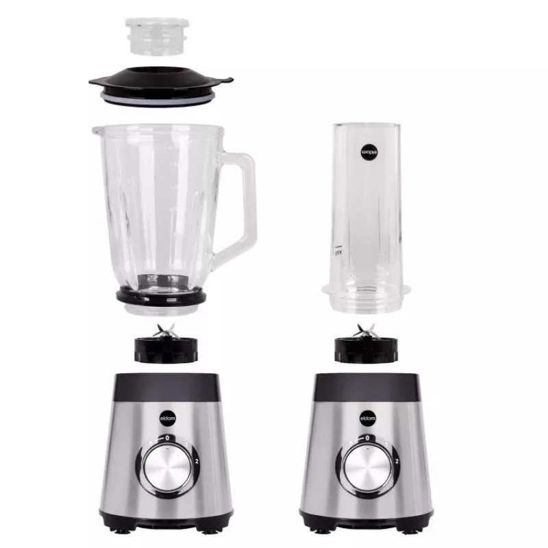 ELDOM BK7S STALO 2.0 L Stalinis blenderis 1000 W juodas/sidabrinis