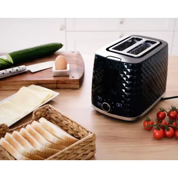 ELDOM TO280C Skrudintuvas TOSTI, Bandelių lentynėlė, Atšildymo sistema, Juodas