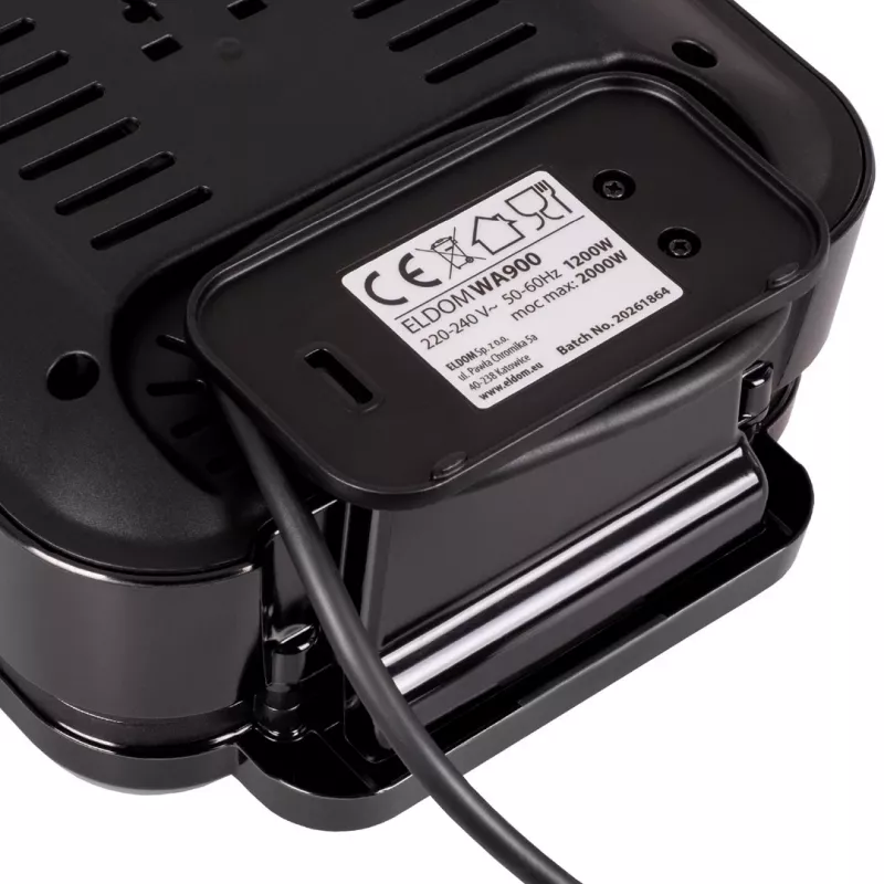 ELDOM WA900 vaflinė 1200W juoda