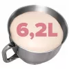 Eldom WRK1400 planetinis virtuvinis mikseris 1400W (1900W pikas) 6,5L nerūdijančio plieno dubuo, juodas
