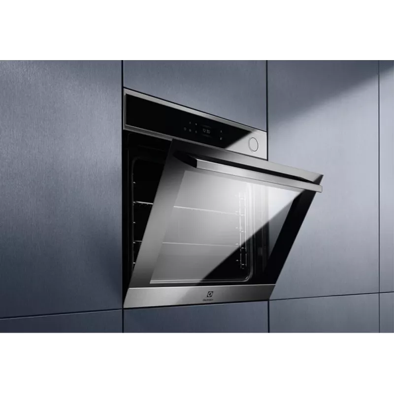 Electrolux EOC8P39WX Įmontuojama Viena Orkaitė su Pirolitiniu Apsivalymu, 71L, A+ Energijos Klasė, Nerūdijantis Plienas