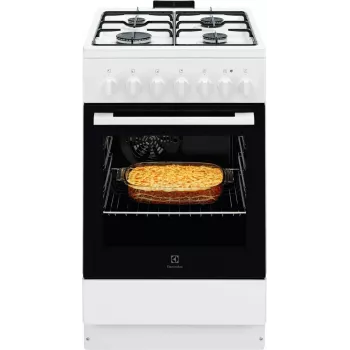 Electrolux LKK520032W laisvai stovintis dujinis viršus su elektrine orkaite, 50 cm, balta
