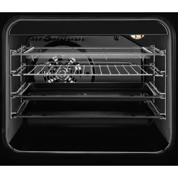 Electrolux LKR564275K laisvai stovinti elektrinė viryklė su keramine kaitlente ir karšto oro orkaite, juoda