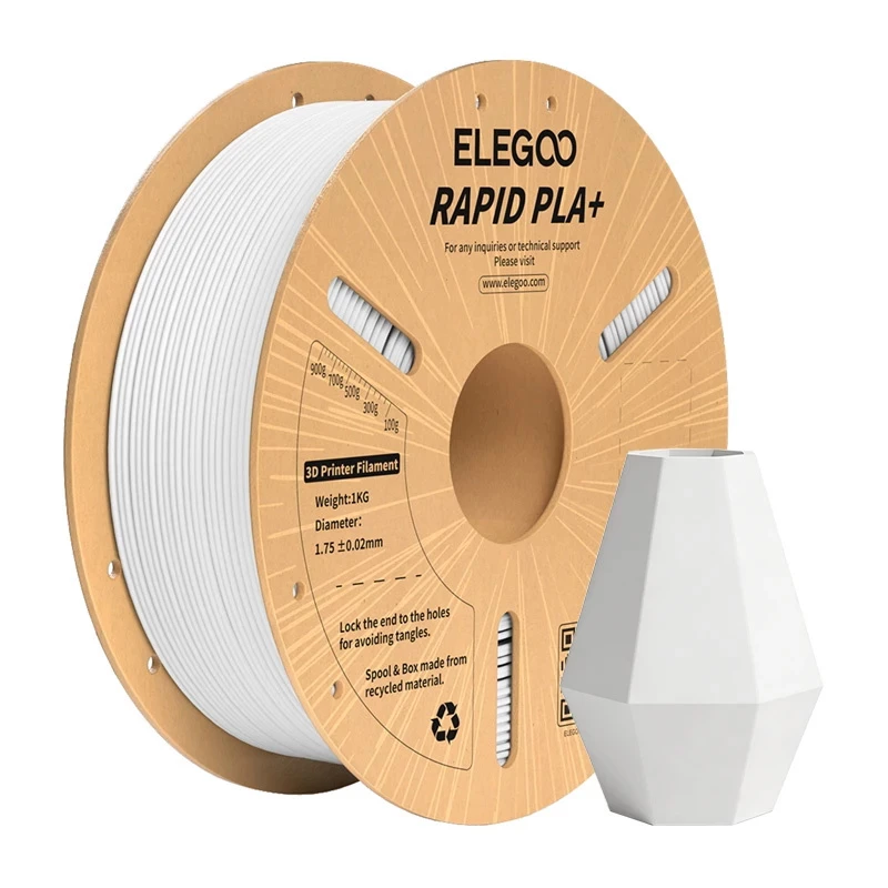 ELEGOO Rapid PLA+ Filament (White) 1,75 mm 1 kg