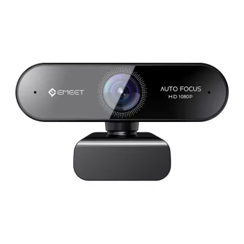 EMEET SmartCam Nova Webcam – 1080p Full HD, Dual Mic su AI triukšmo slopinimu, privatumo užsklanda, USB