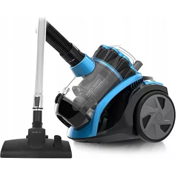 Emerio Cyclone beciklonis cilindrinis dulkių siurblys, 800W variklis, 150W siurbimo galia, HEPA filtras, 2.5L dulkių talpa