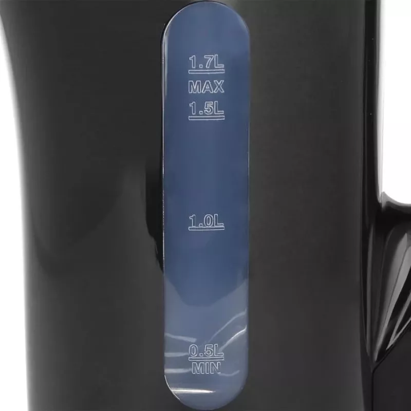 Emerio WK-123483 elektrinis virdulys 1,7 l juodas 2200 W belaidis su vandens lygio indikatoriumi