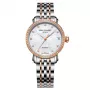 Emile Chouriet moteriškas laikrodis 011168L306982 (30mm) – automatinis, nerūdijantis plienas, baltas ciferblatas, pilka apyrankė
