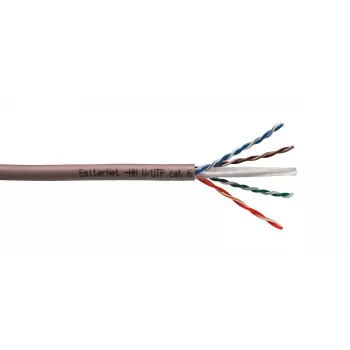 EMITER Cat.6 U/UTP 450MHz LS0H B2ca Solid Copper Network Cable, 4x2x23AWG, 305m Reel-in-Box