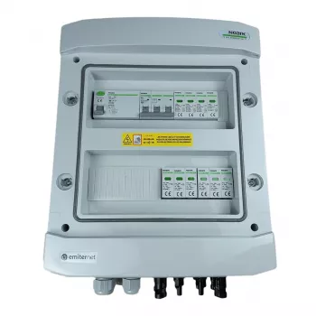 EMITER EM-1102N_DCAC PV DC/AC Switchgear Hermetic IP65 su Noark apsaugos nuo viršįtampių ir RCD