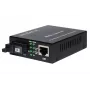 EMITER EM/1GB-ETH-1XSC-1550 WDM šviesolaidinis keitiklis, 10/100/1000 Mbps RJ45/1xSC SM 9/125 (Tx 1550nm / Rx 1310nm) 20 km