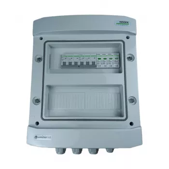 EMITER Hermetic AC Connection Distribution Board IP65 su Noark Type 2 apsauga nuo viršįtampių, 2x25A 3 fazės