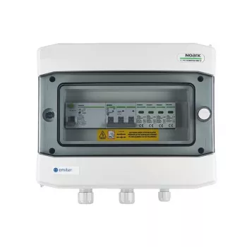 EMITER EM-453N_AC Hermetinis IP65 Skirstomasis Skydas su Noark 2 tipo Apsauga nuo Viršįtampių, 40A 3-Fazis, RCD A Tipo 40A/300mA