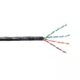 EmiterNet Outdoor Gel-Filled UTP Cat.5e Cable, Solid Copper, 4x2x0.5mm, PE Jacket, Black, 305m