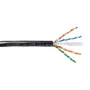 EmiterNet K/EMITERNET-UTP6OUT-GEL Lauko UTP Cat6 kabelis su gelio užpildu, vientisas varis, PE apvalkalas, juodas, 4x2x0.57 mm