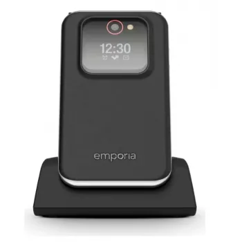 Emporia emporiaJOY V228 sulankstomas telefonas, 4G LTE, dideli mygtukai, 2.8 colių TFT ekranas, juodas