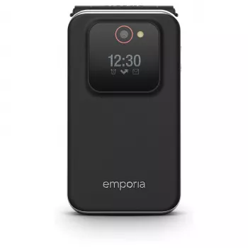 Emporia emporiaJOY V228 sulankstomas telefonas, 4G LTE, dideli mygtukai, 2.8 colių TFT ekranas, juodas