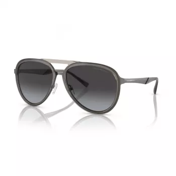 EMPORIO ARMANI EA2145-33578G Akiniai nuo saulės Vyriški Metalinis rėmas Matinė juoda Pilki gradientiniai lęšiai 59mm