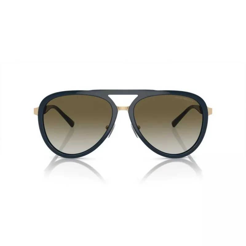 EMPORIO ARMANI EA2145-33598E Vyriški kvadratiniai akiniai nuo saulės matinė juoda tamsiai pilka 59mm
