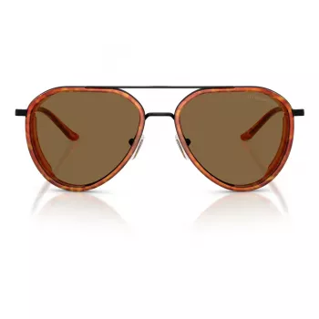 EMPORIO ARMANI EA2163-3001OR Vyriški Akiniai nuo Saulės – Blizgantis Juodas Rėmelis, Tamsiai Pilki Lęšiai, 56mm
