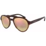 EMPORIO ARMANI EA4128F57494Z Vyriški stačiakampiai akiniai nuo saulės Matinė juoda rėmelio spalva Pilki lęšiai 54/21/140 mm