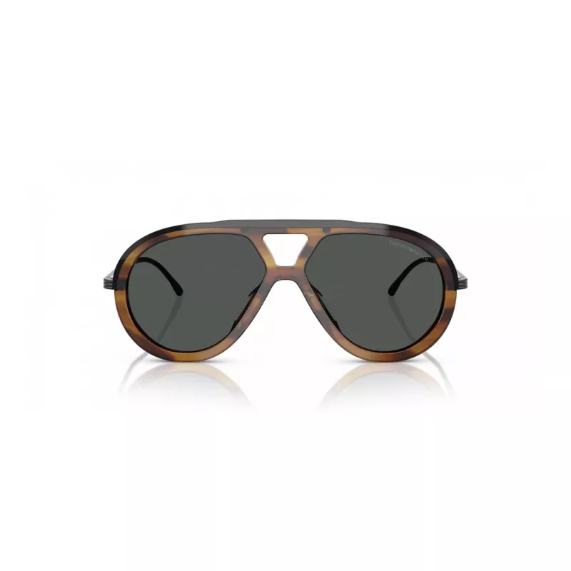 EMPORIO ARMANI EA4242U 621287 Vyriški Akiniai nuo Saulės Matinė Juoda Pilka 56mm
