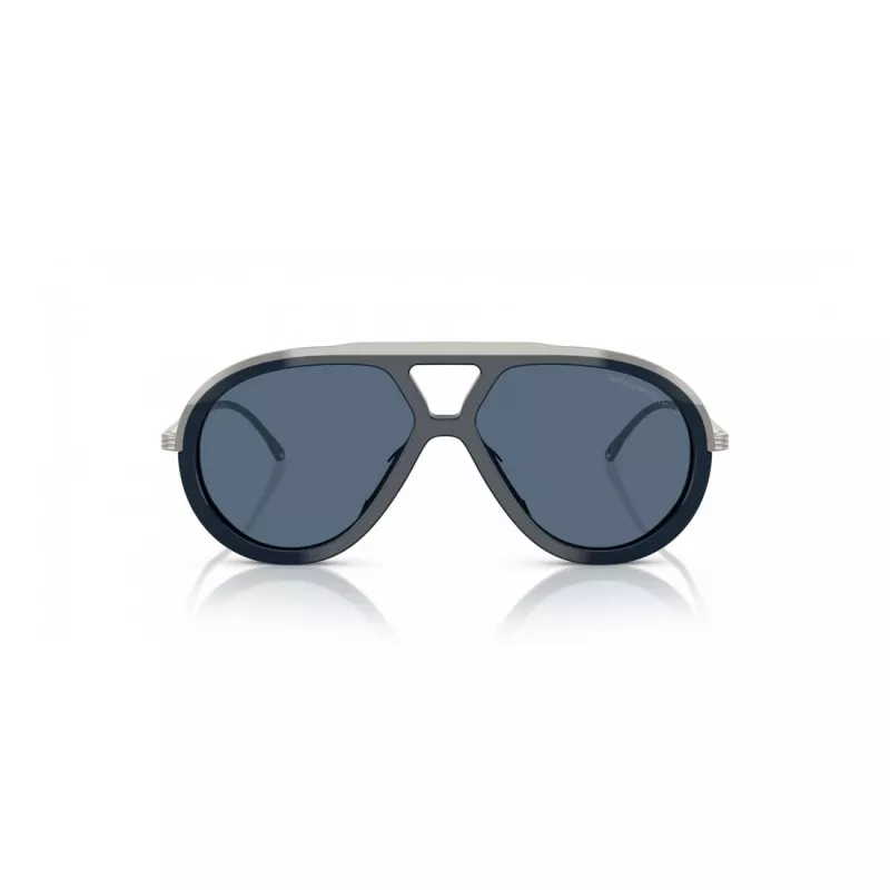EMPORIO ARMANI EA4242U621380 Vyriški Akiniai nuo Saulės - Matinis Juodas Rėmelis, Pilki Gradientiniai Stiklai, 56mm