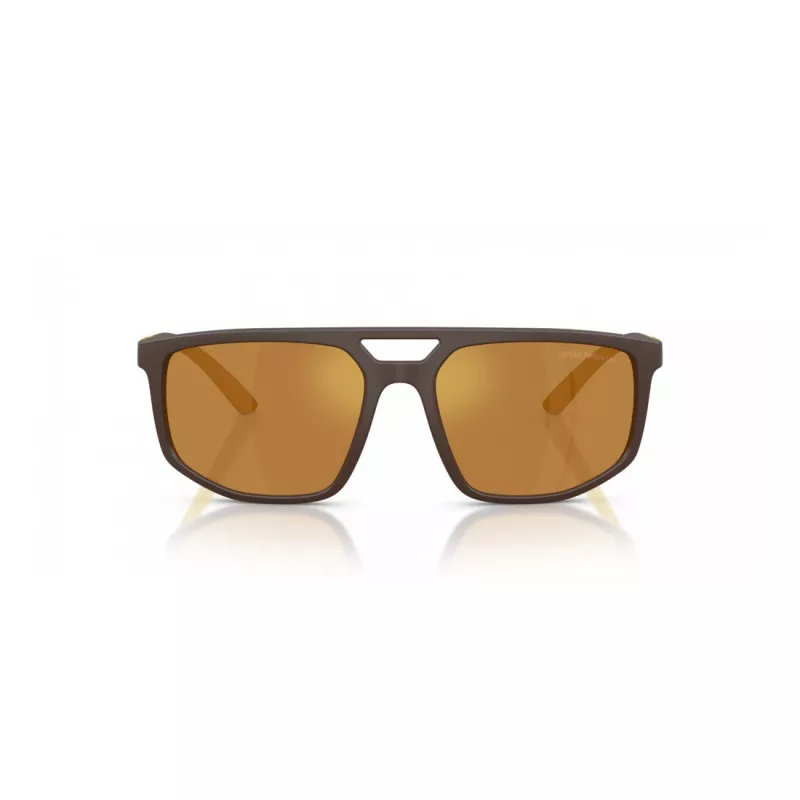 EMPORIO ARMANI EA4248U62586H Vyrų Akiniai Nuo Saulės Matiniai Juodi Pilki Veidrodiniai Sidabriniai 58mm