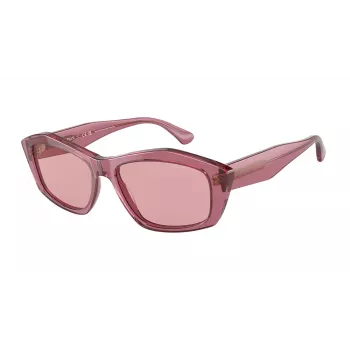 EMPORIO ARMANI Moteriški katinuko akies formos akiniai nuo saulės EA4187-554484 Skaidrūs pilki Pilkas gradientas 55/16/140 mm