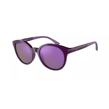EMPORIO ARMANI Moteriški Akiniai nuo Saulės EA4185-51154V Skaidrus Pilkas Rėmas Pilki Gradientiniai Lęšiai 47/18/125 mm